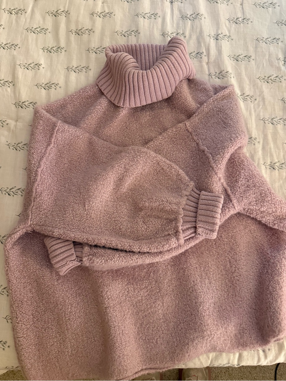 Free People Milo lavender turtleneck sweater